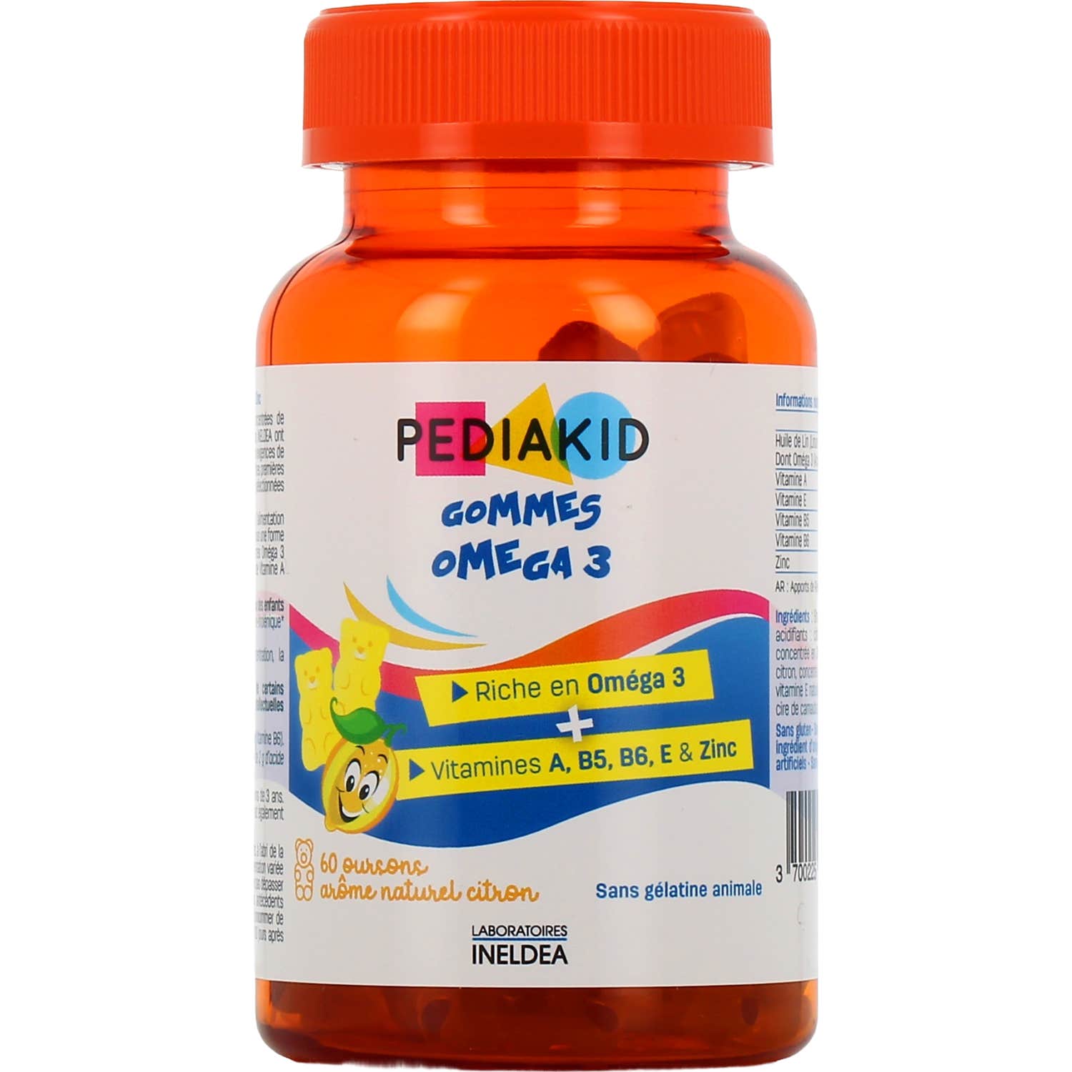 Pediakid Gommes Oméga 3 60 Oursons