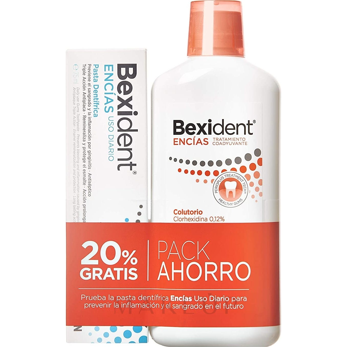 Bexident Pack Bain de bouche 500ml +Pasta 75ml