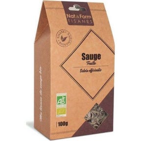 Nat&Form Tisanes Sauge Feuille Bio 100g