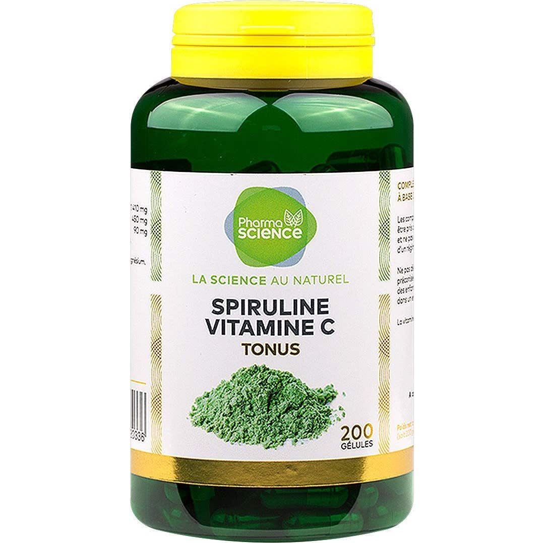 Pharmascience Spiruline Vitamine C Tonus 200 Gélule