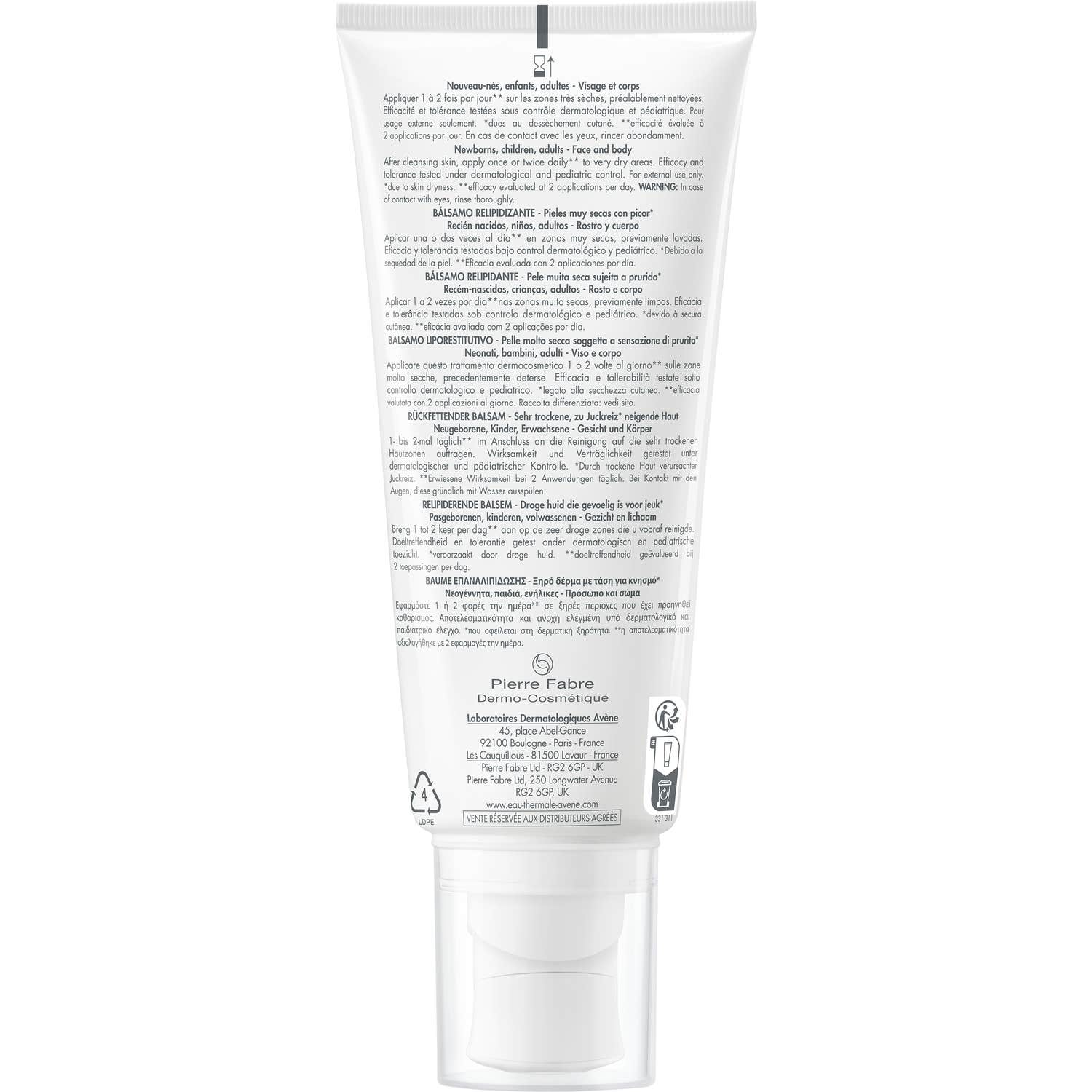 Avène XeraCalm A.D Baume Relipidant 200ml