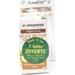 Arkopharma Arkogélules Huile de Foie de Morue 200+60 Gélule