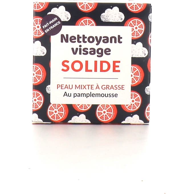 Lamazuna nettoyant solide visage peau mixte à grasse pamplemousse 25g