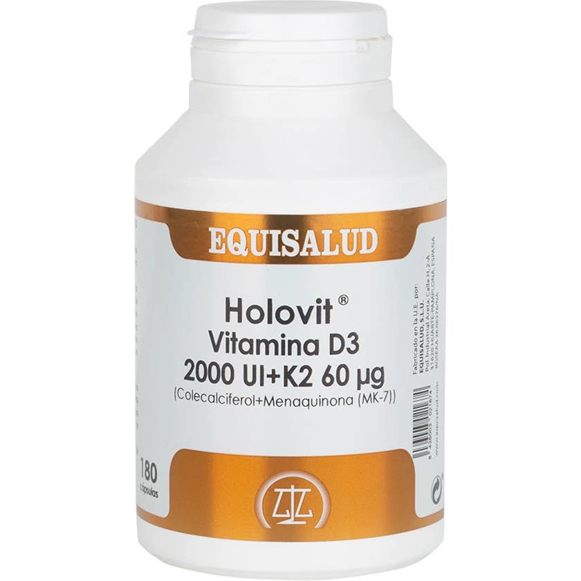 Holovit Vitamine D3 2 000 UI + K2 60åµg 180 gélules