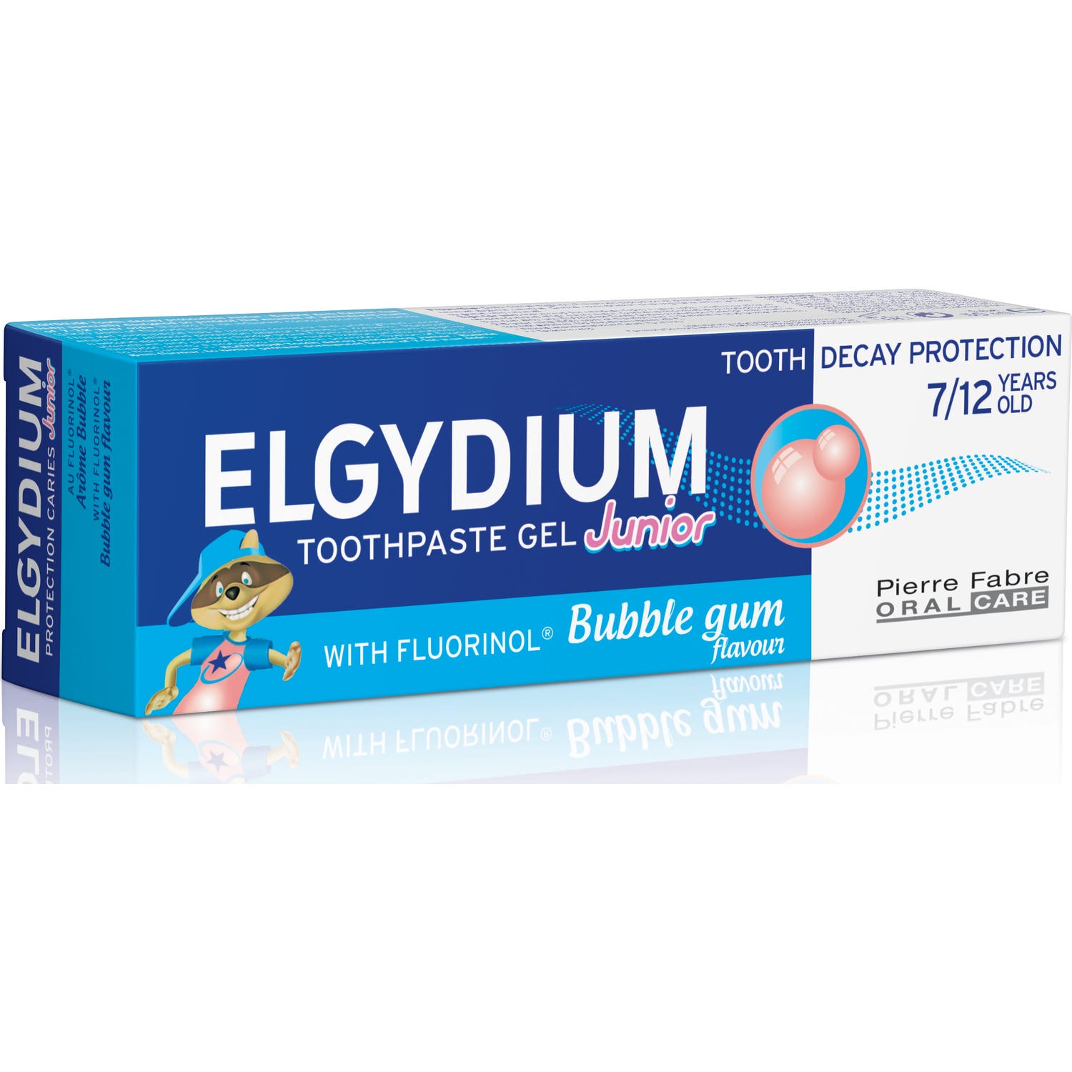 Elgydium Gel Dentifrice Junior 7 à 12ans Bubble 50ml