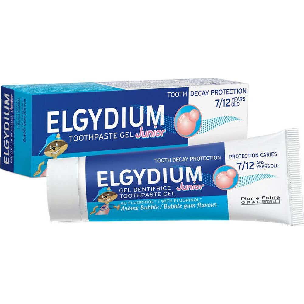 Elgydium Gel Dentifrice Junior 7 à 12ans Bubble 50ml