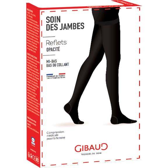 Gibaud Reflects Opacité C2 Mi-bas Noir N3 1 Paire