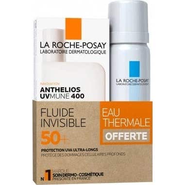 La Roche-Posay Anthelios SPF50+ Fluide Invisible Avec Parfum 50ml + Eau Thermale 50ml