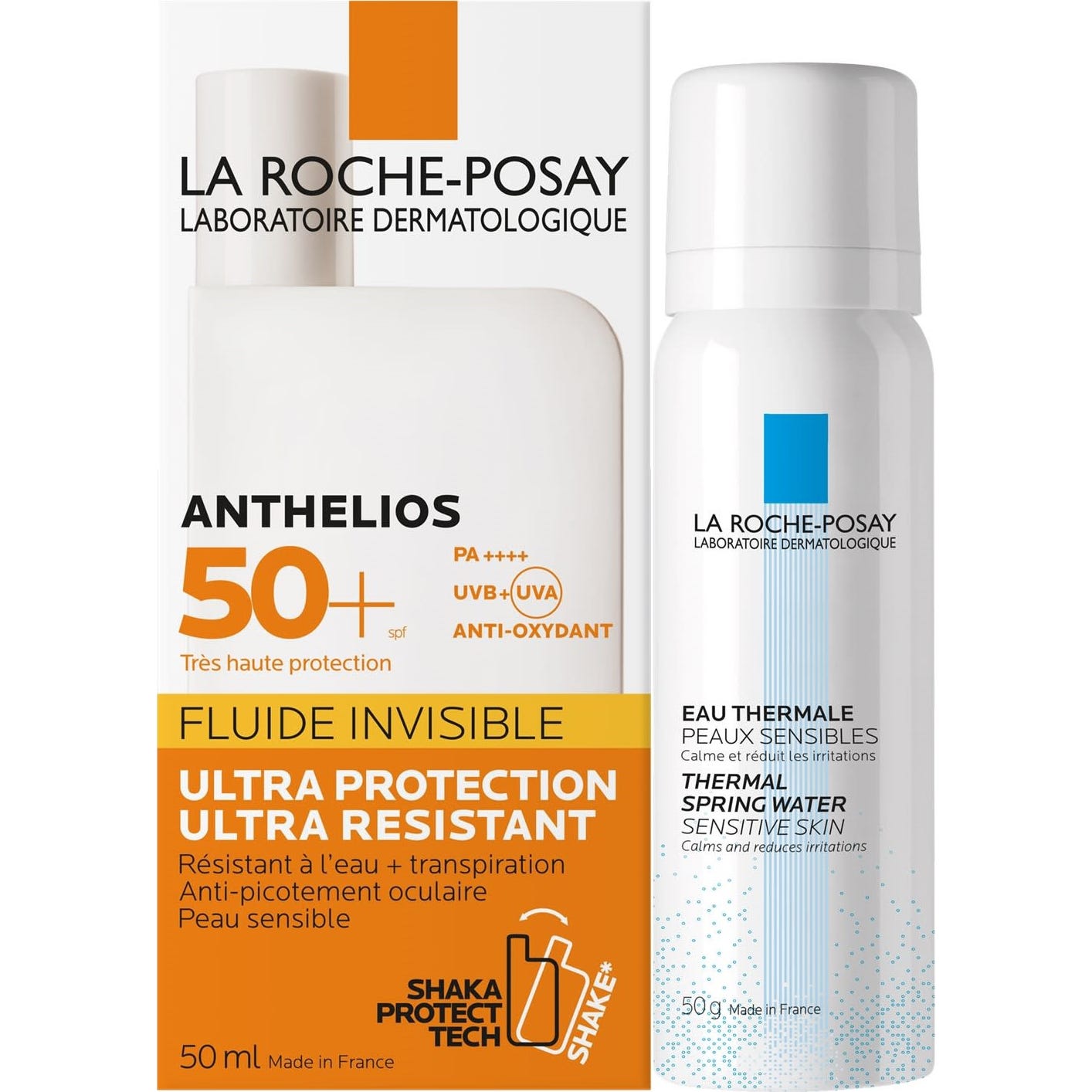 La Roche-Posay Anthelios SPF50+ Fluide Invisible Avec Parfum 50ml + Eau Thermale 50ml