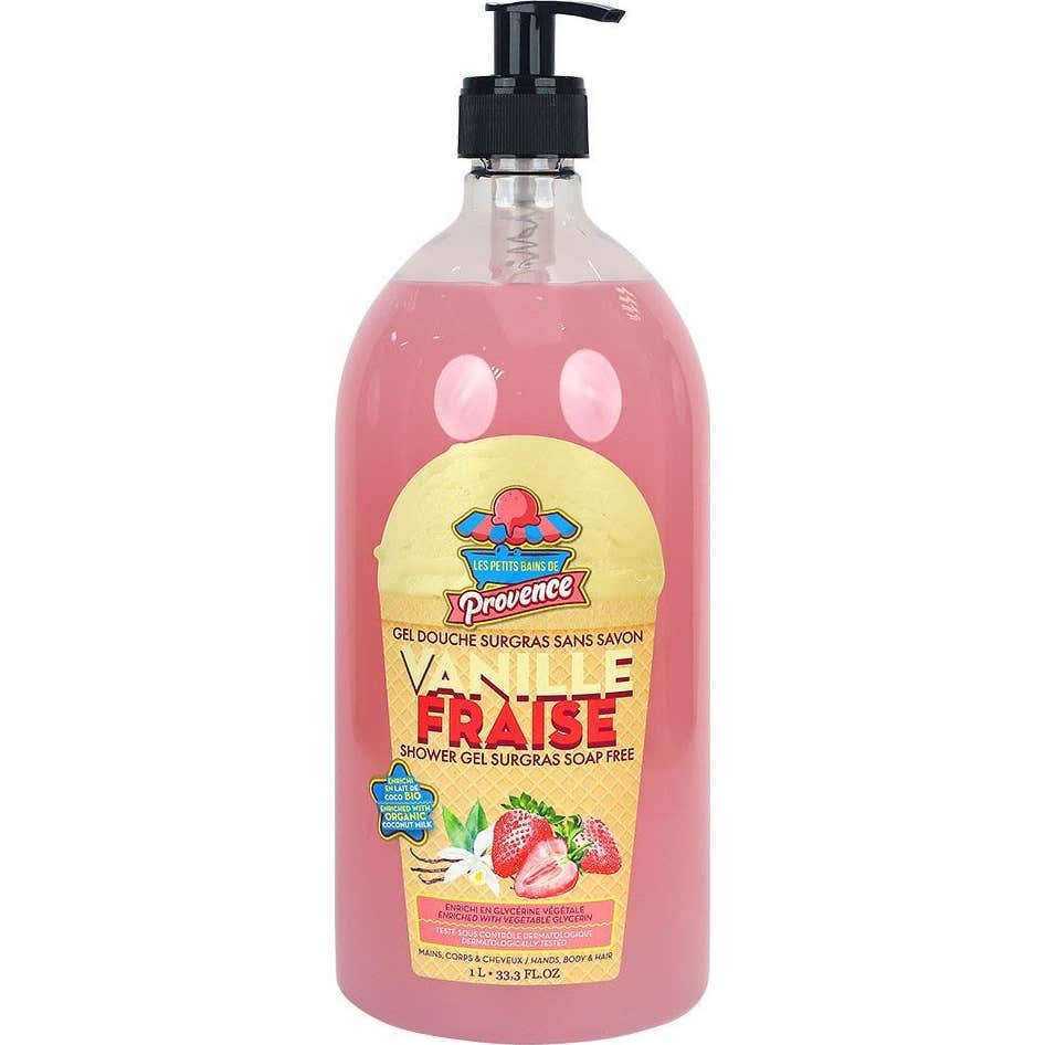 Les Petits Bains de Provence Gel Ducha Vainilla Fresa 1L