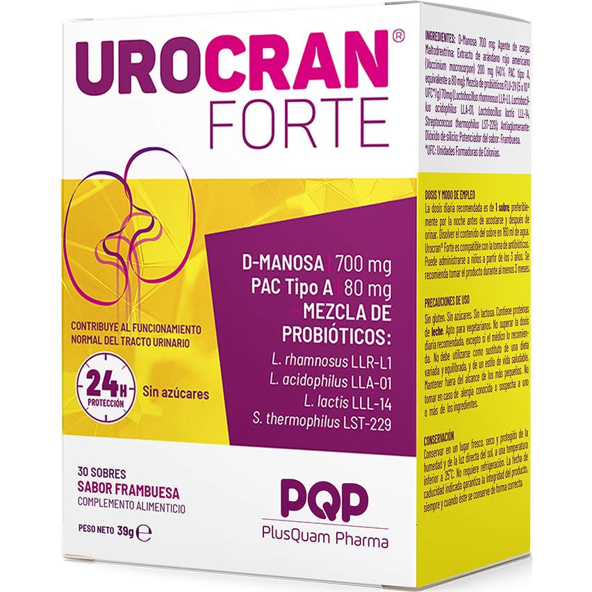 Urocran Forte Saveur Framboise 30 Sachets