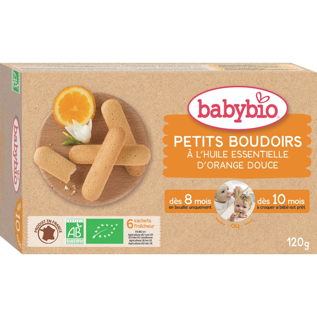 Babybio Boudoir Bio dès 10 Mois 120g