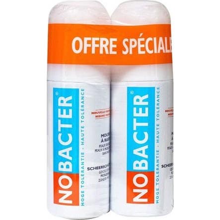 Nobacter Mousse À Raser Haute Tolérance 2 X 150 ml