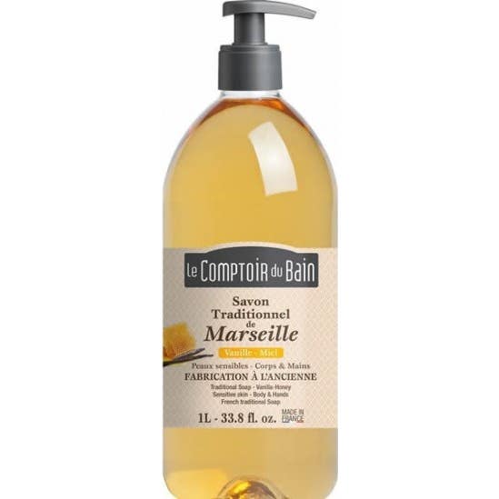 Le Comptoir du Bain Savon Traditionnel de Marseille Vanille Miel 1l
