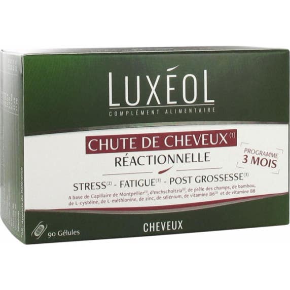 Luxéol Chute De Cheveux Réactionnelle 90 Gélules