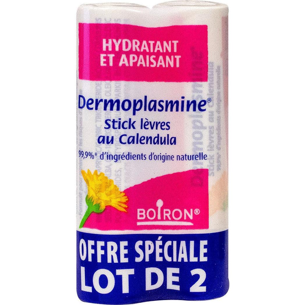 Boiron Dermoplasmine Stick lèvres au Calendula 2x4g
