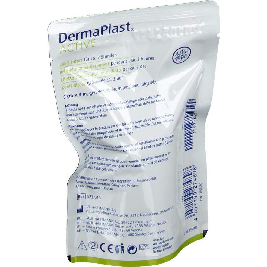Dermaplast Active Coolfix Bandage Instantané Support en caoutchouc 6x4 Dermaplast Active Coolfix Bandage Instantané Support en caoutchouc 6x4