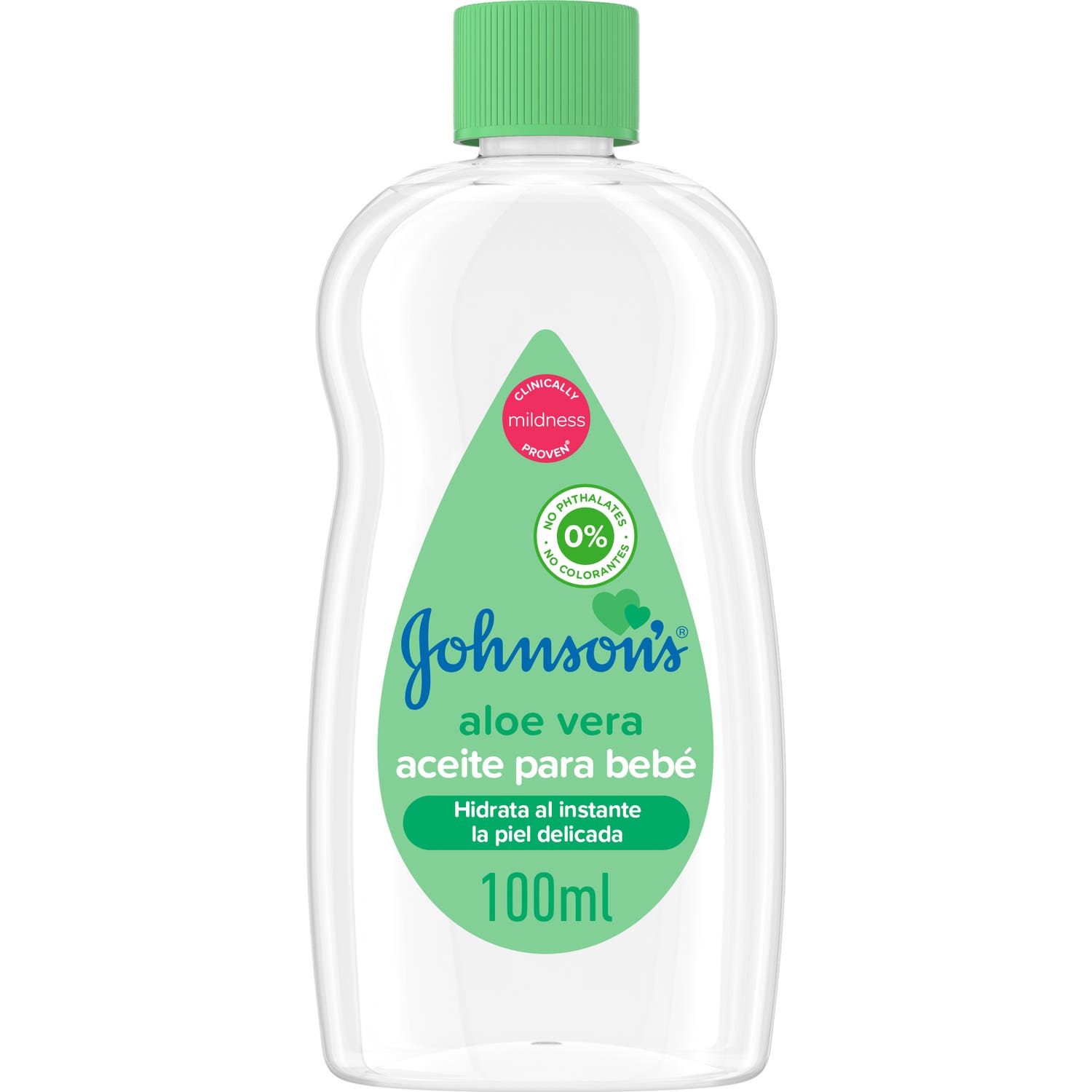 L'huile d'aloe vera de Johnson's Baby hydrate et nourrit instantanément 100ml