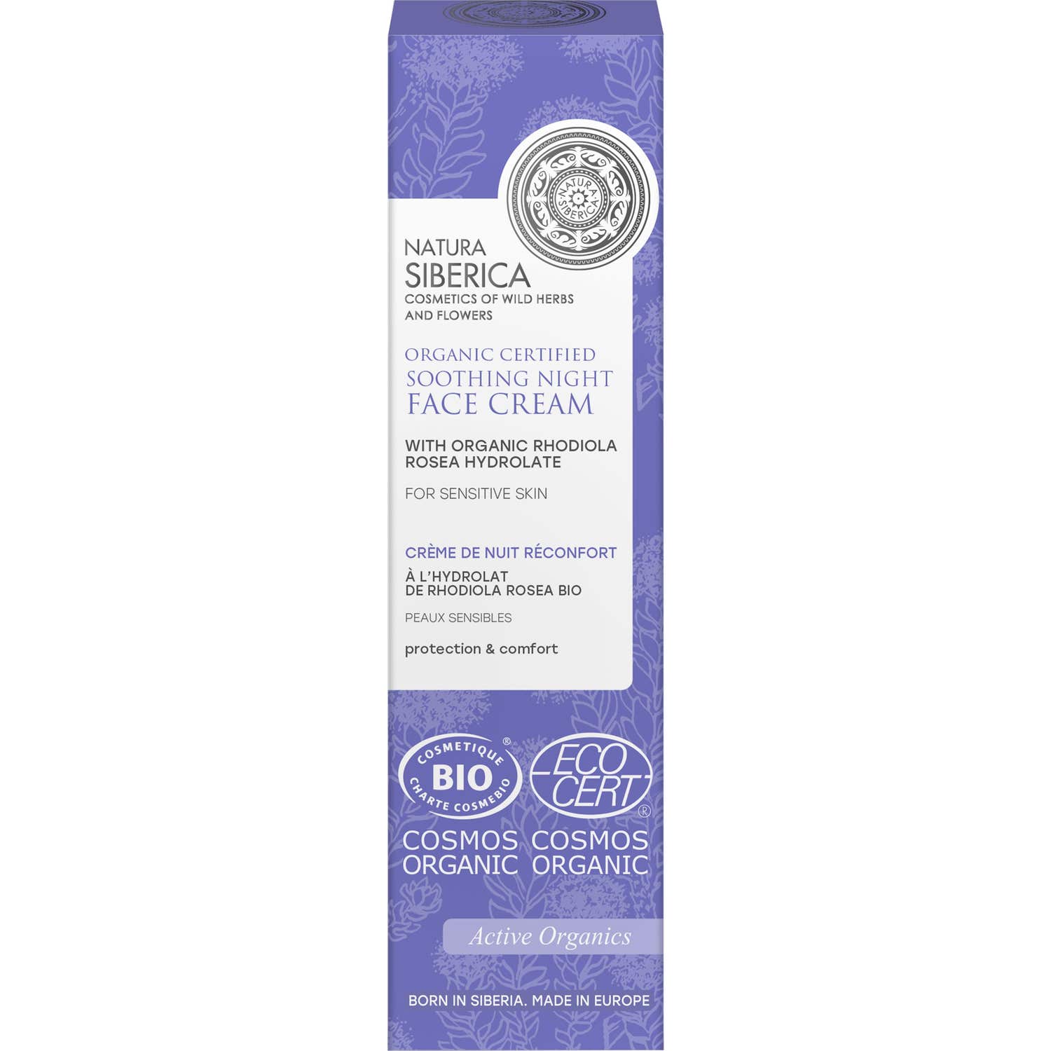 Natura Siberica Crème de nuit apaisante pour le visage 50ml