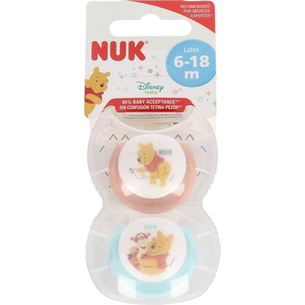 Nuk™ Sucette Disney anatomique Tétine en latex Taille 2 2 u.