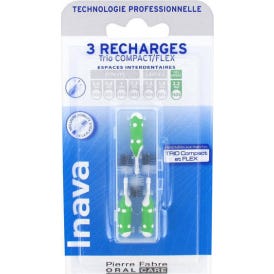 Inava Trio Compac Brosset Rechar Vert Blist/3