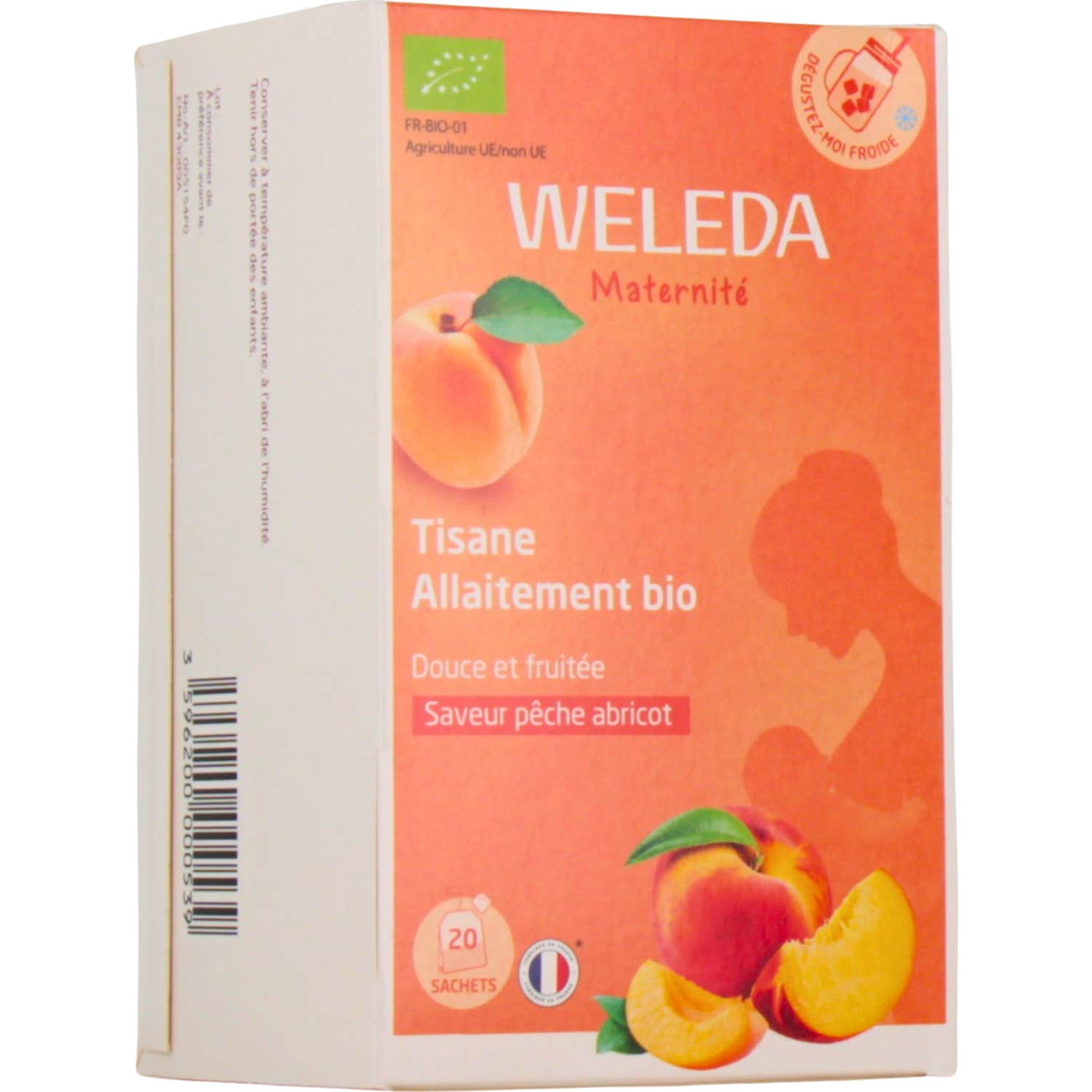 Weleda Tisane Allaitement Bio Pêche Abricot 20 Sachets
