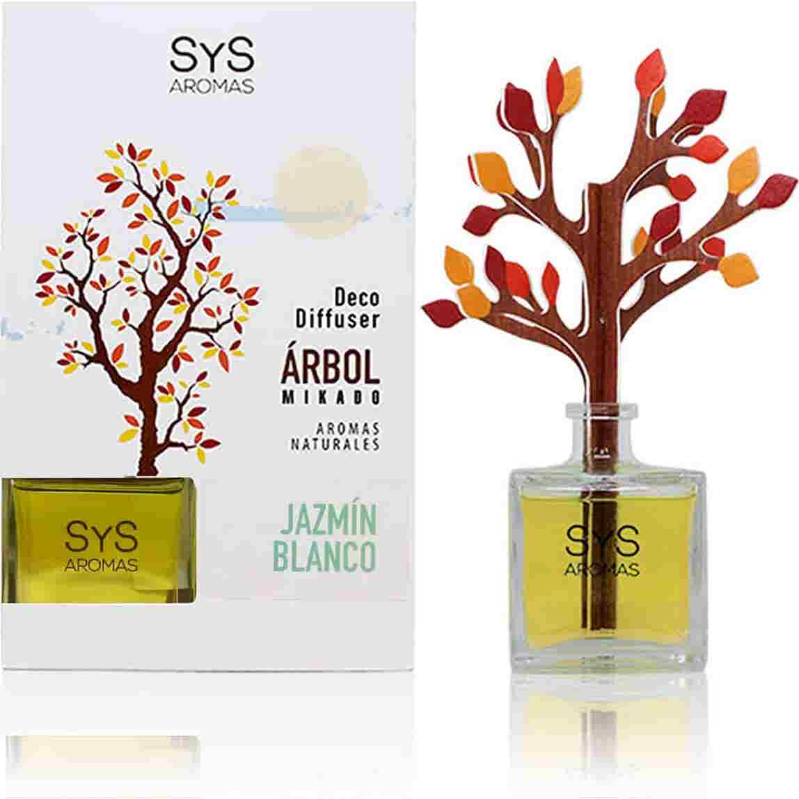 SYS Fragrances Assainisseur d'air Mikado Tree Jasmine White 90ml