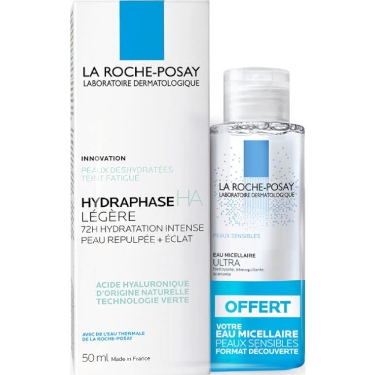 La Roche-Posay Hydraphase HA Légère 50ml + Eau Micellaire Biphasée 50ml
