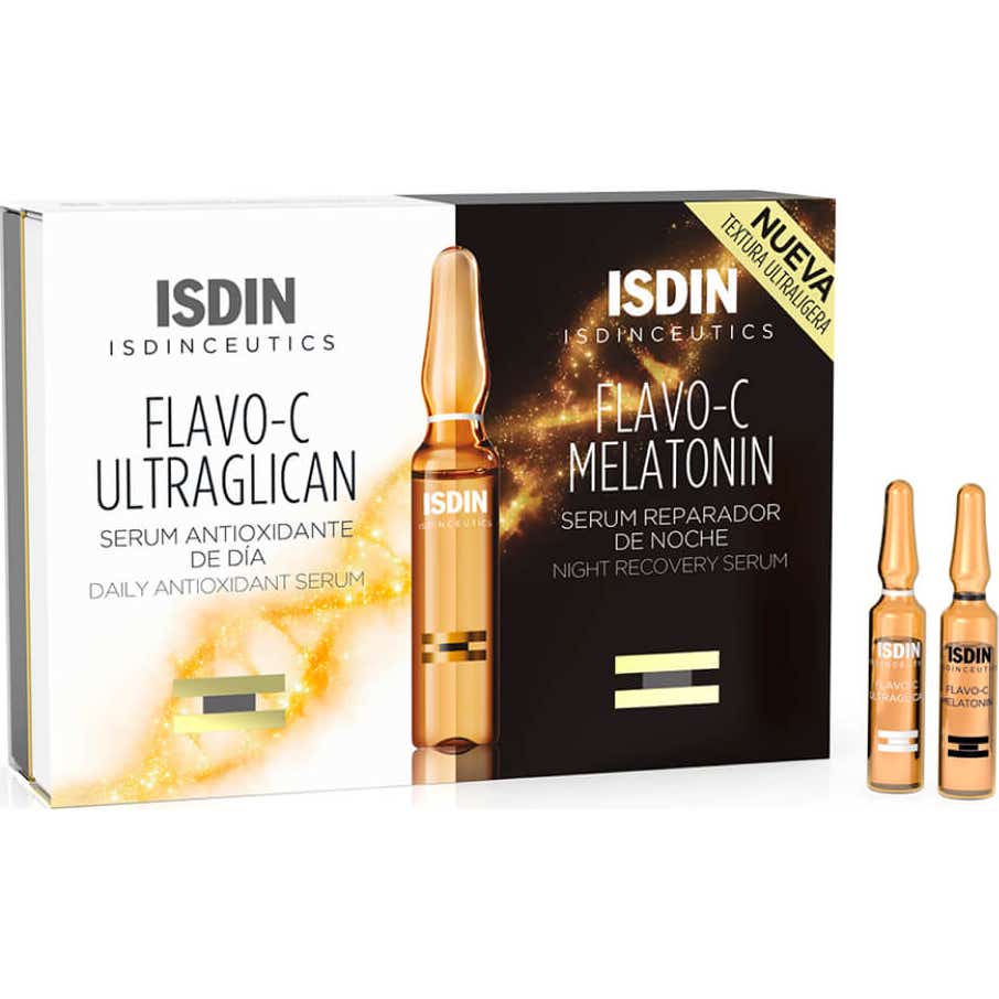 Isdinceutics Flavo-C Pack Ultraglican 10amp + Melatonin 10amp