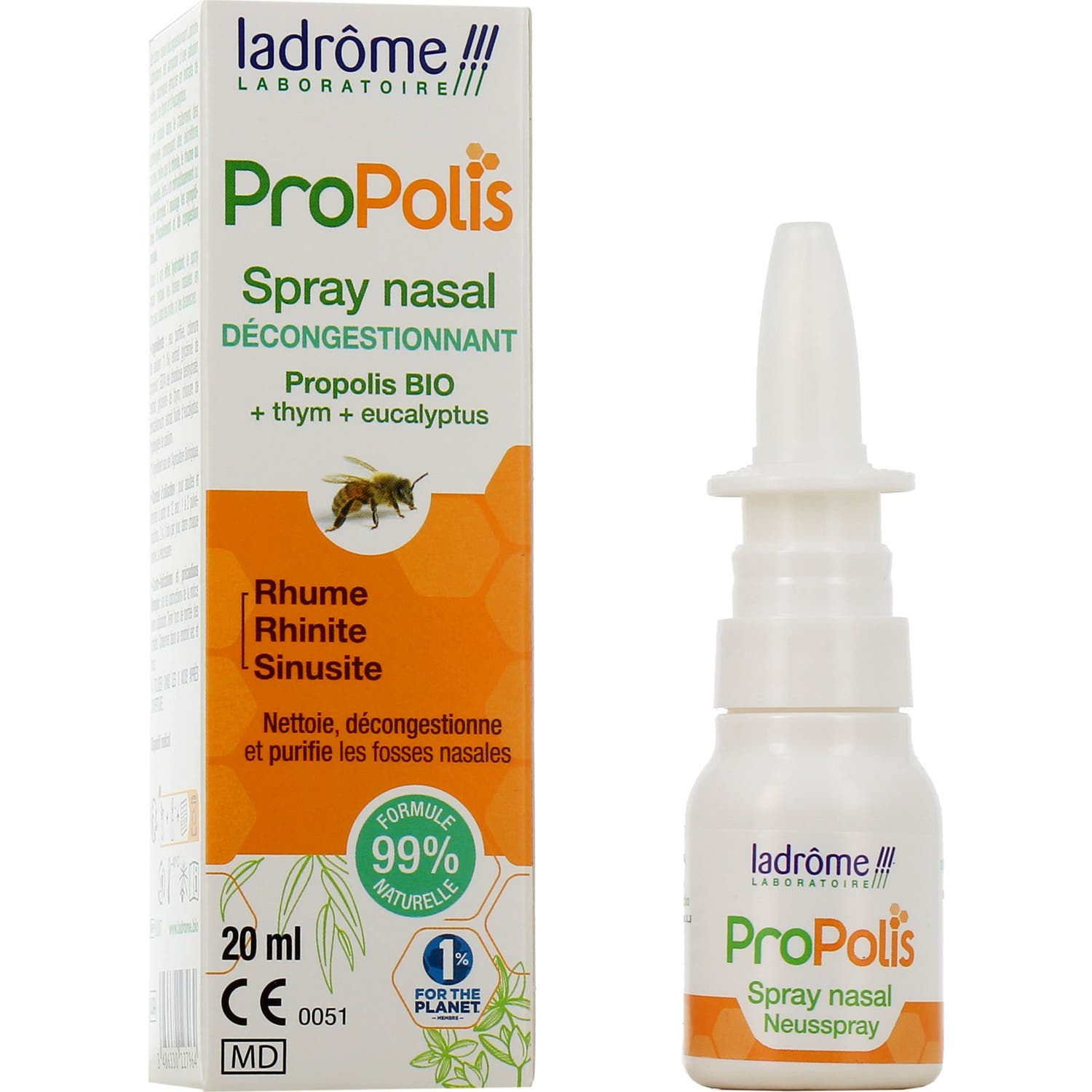 Ladrôme Propolis Spray nasal décongestionnant 20 ml