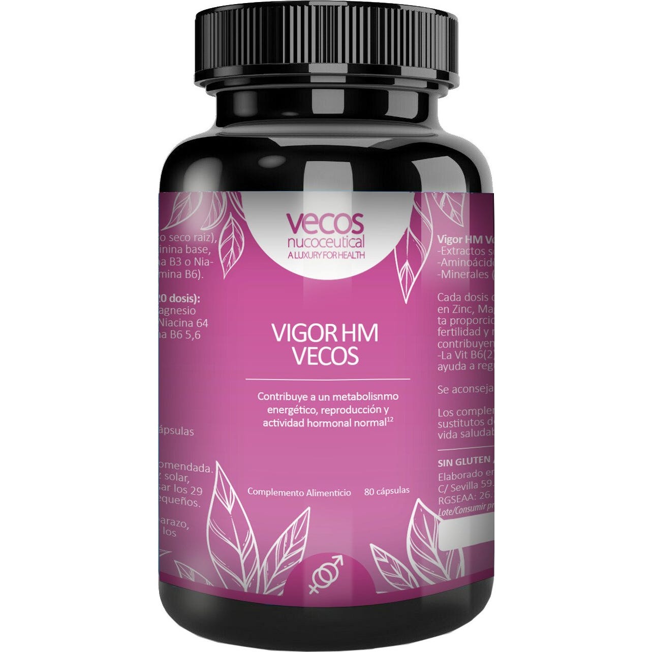 Vecos Nucoceutical Vigor Hm 80 Cápsulas