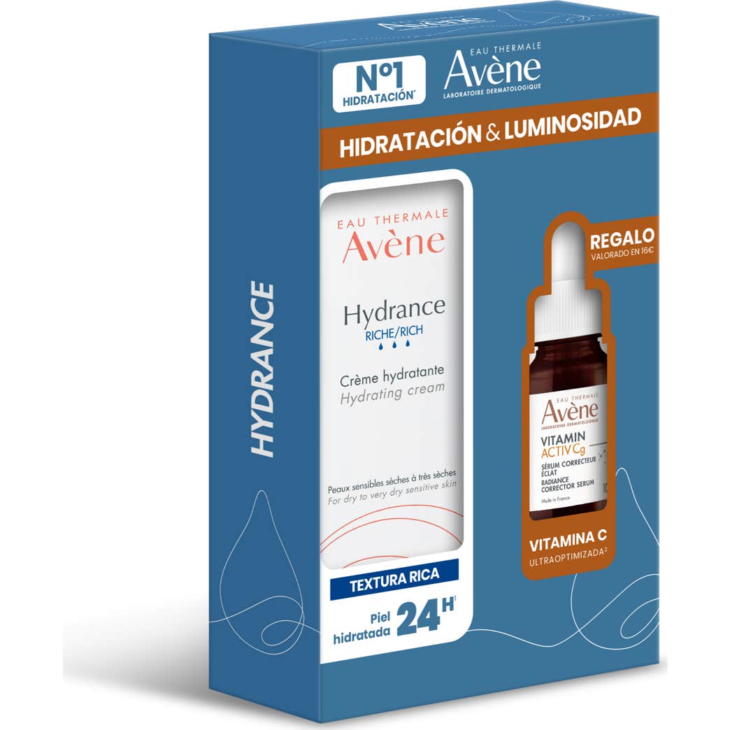 Avène Pack Hydrance Crème Hydratante Riche 40ml + Sérum Vitamin Activ Cg 10ml