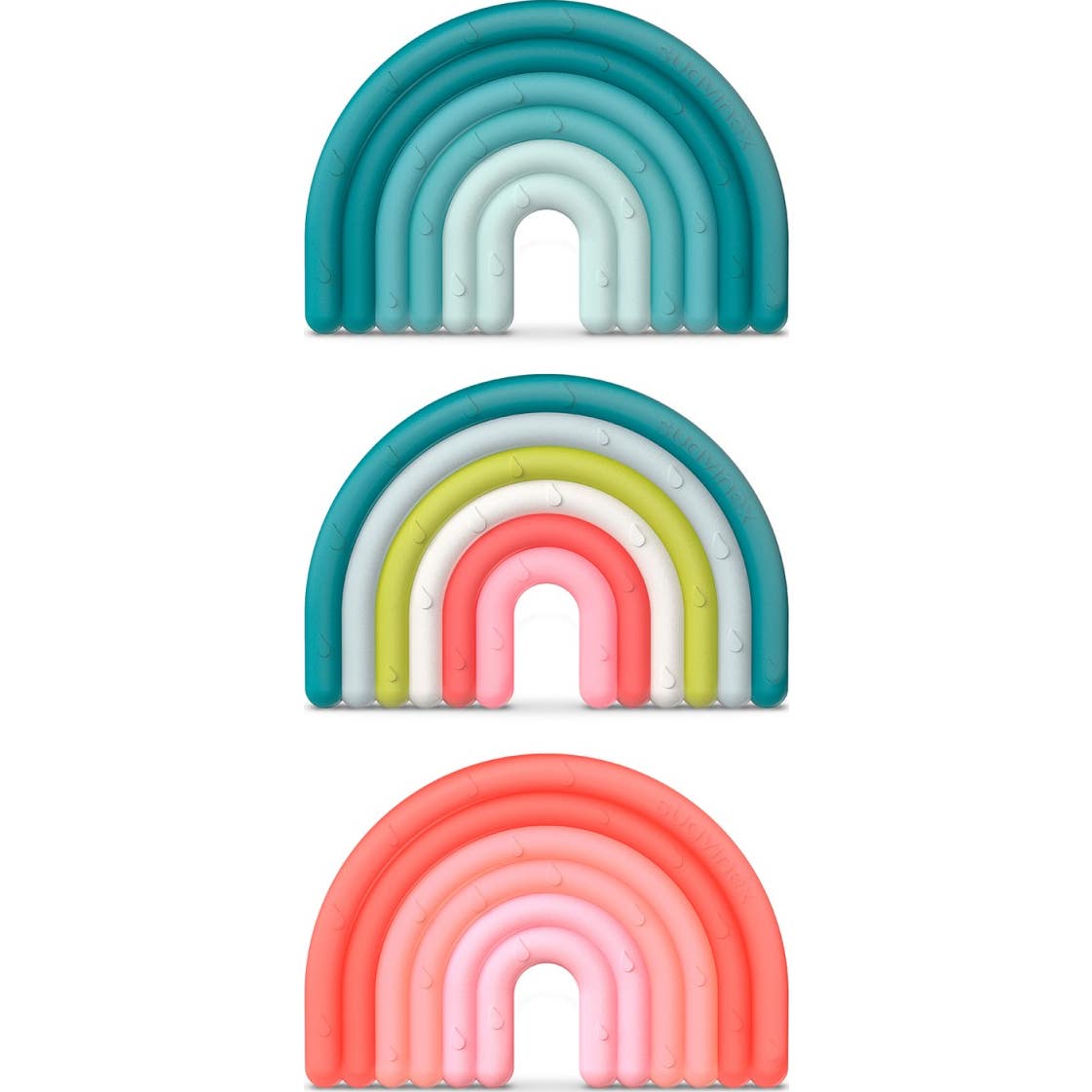 Suavinex Anneau De Dentition Silicone Arc-En-Ciel +0 Mois Étape 1