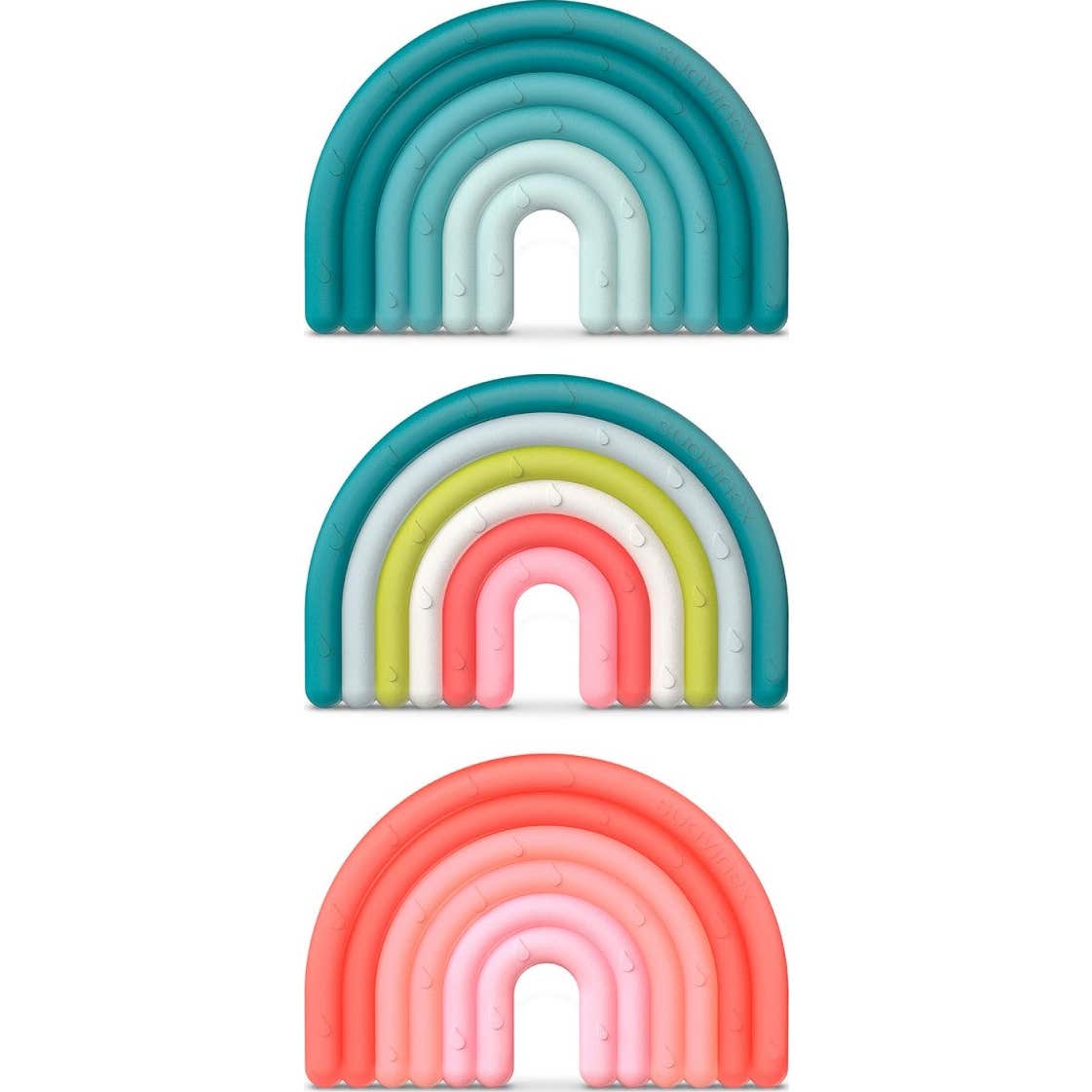 Suavinex Anneau De Dentition Silicone Arc-En-Ciel +0 Mois Étape 1