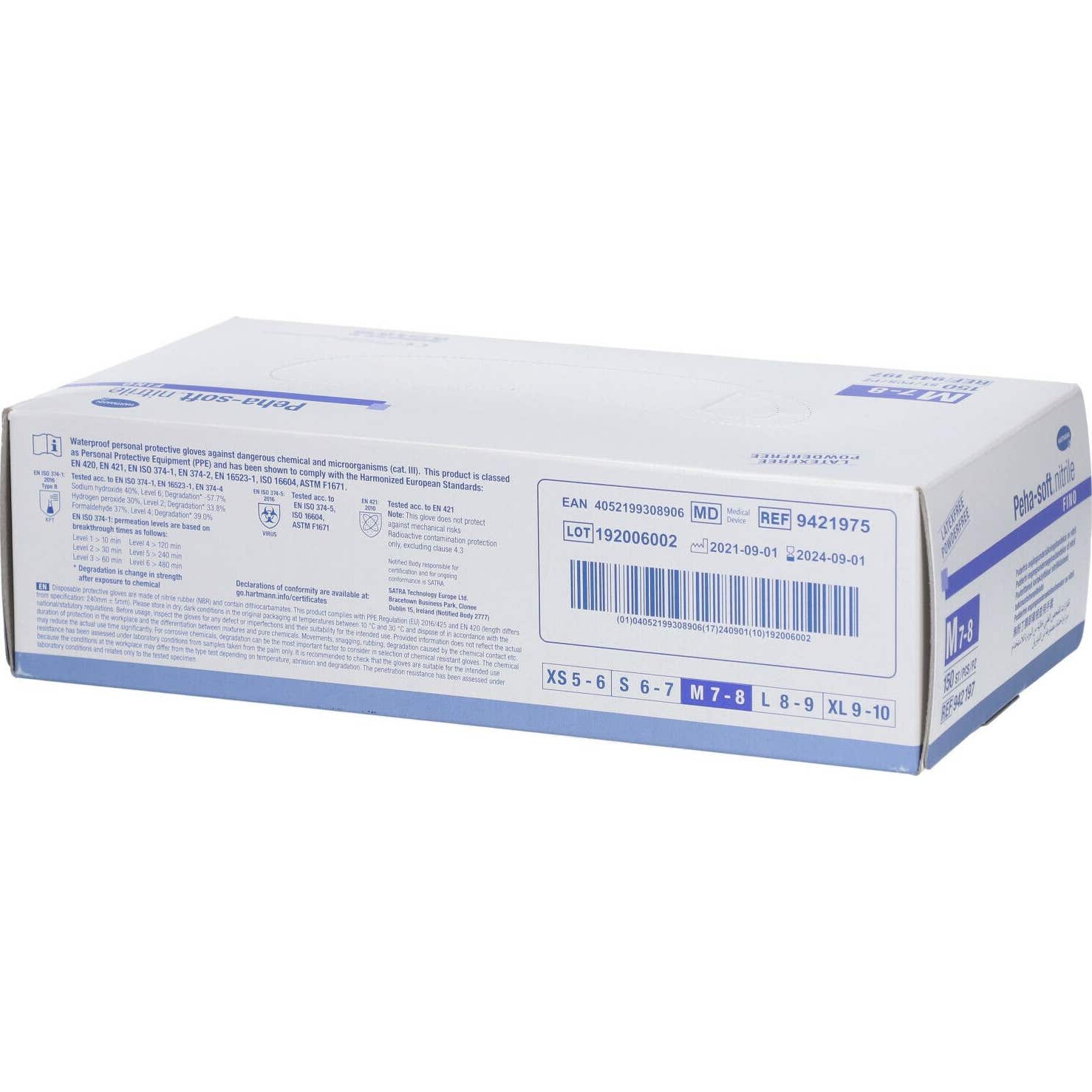 Peha Soft Gants Nitrile TM 150uts