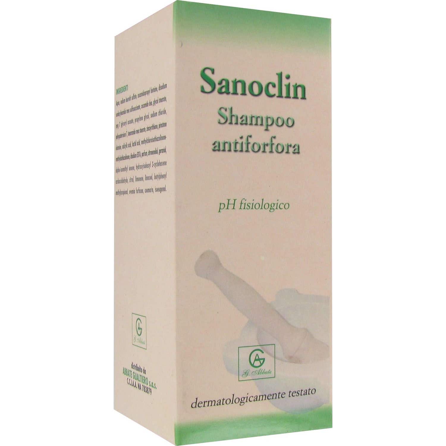 Abbate Gualtiero Sanoclin Shampooing Antipelliculaire 200ml