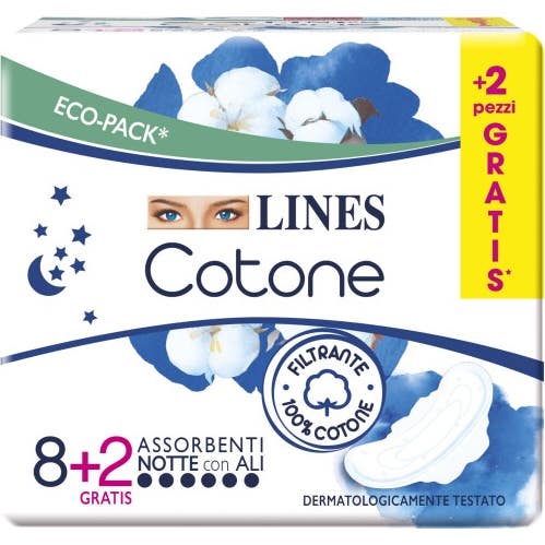 Lines Coton Ultra Nuit X 10uts