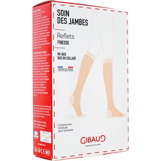Gibaud Reflets Finesse C2 Mi-bas Peau Claire N3 1 Paire