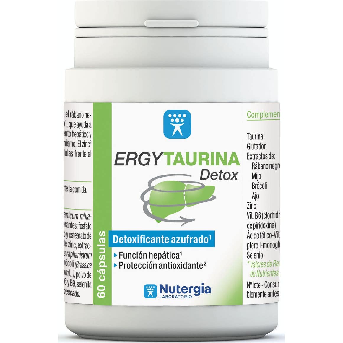 Nutergia Ergytaurina Detox 60 Capsules