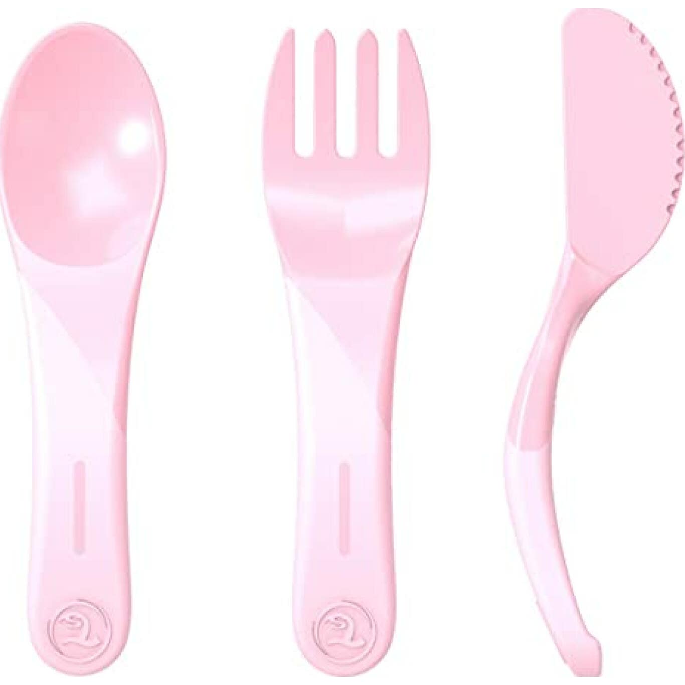 Set de couverts d'apprentissage Twistshake +6 mois rose