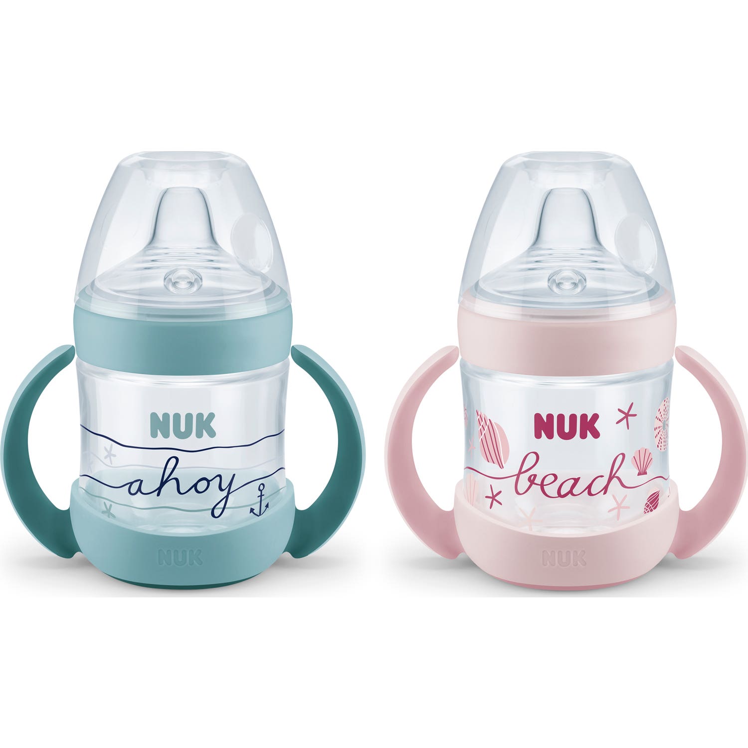 Nuk Nature Sense Beach Time Bouteille de silicone Pp Training 150 ml