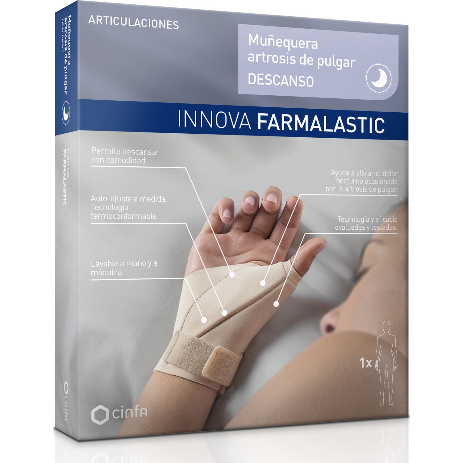Farmalastic Wristband Arthrosis Thumb Size P Left
