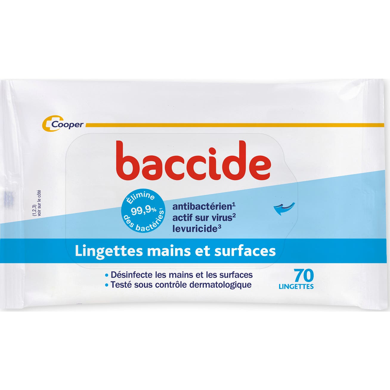 Baccide Lingettes Mains Et Surfaces 70 Unités