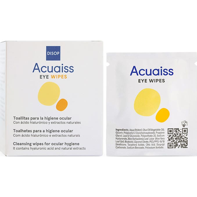 Disop Acuaiss Lingettes pour les yeux 20 Lingettes
