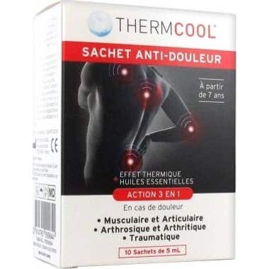 Verte Thermcool Sachet Anti-Douleur Effect Thermique 3En1 10 Sachets Taille 3