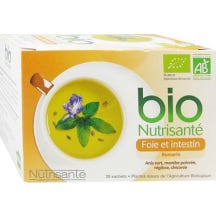 Nutrisanté Infusion Bio Foie Et Intestin 20 Sachets