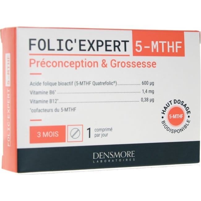 Densmore Folic'Expert Préconception et Grossesse 90comp