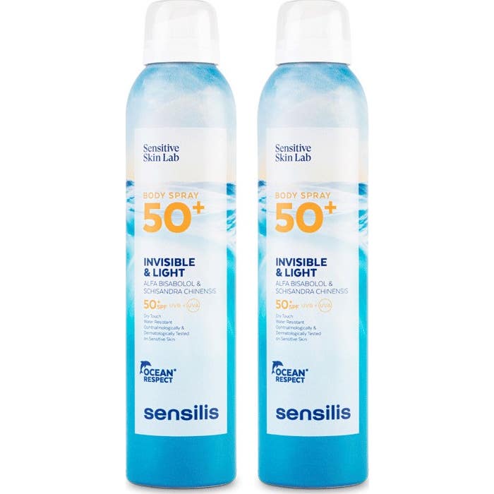 Sensilis Body Spray Suncare Invisible SPF50+ 2x200ml