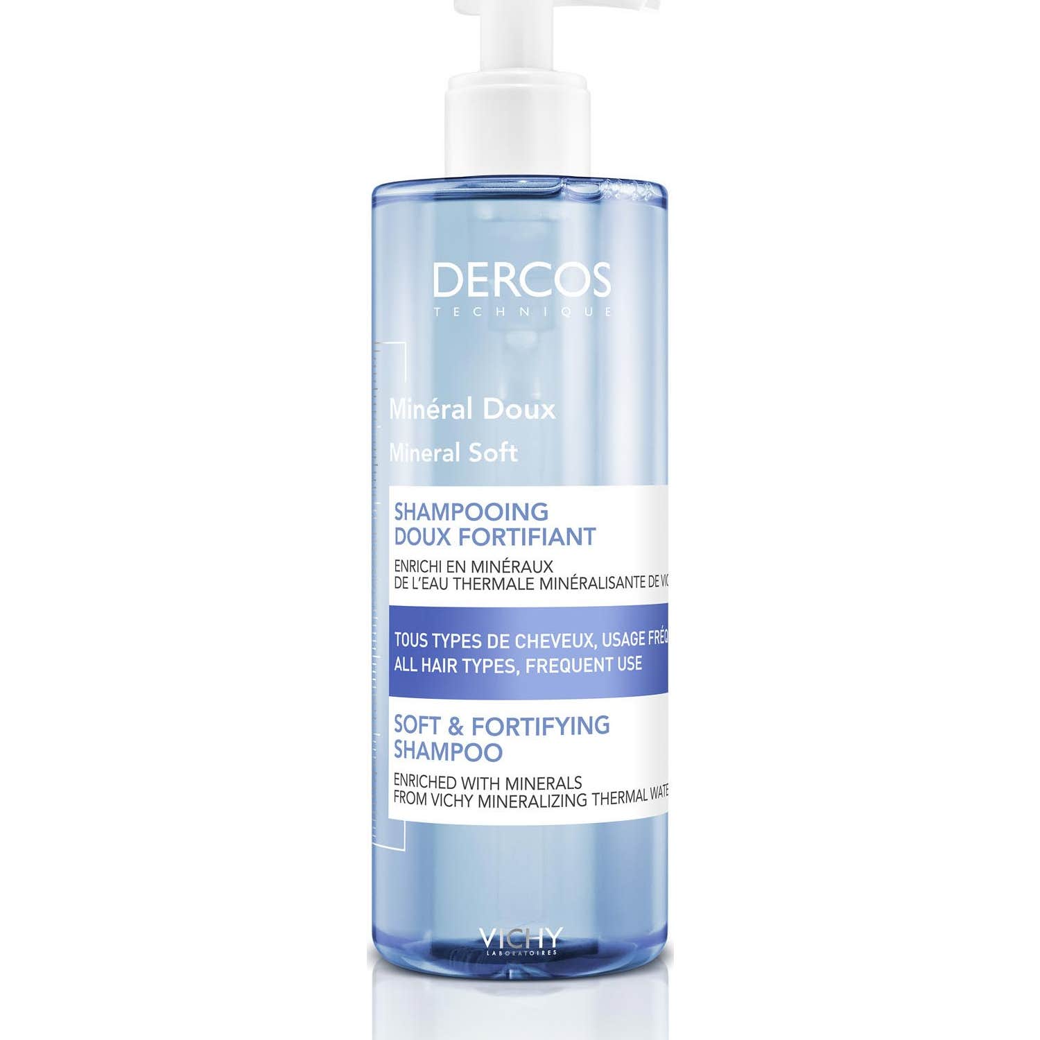 Vichy Dercos Shampooing Minéral Doux Fortifiant 400ml