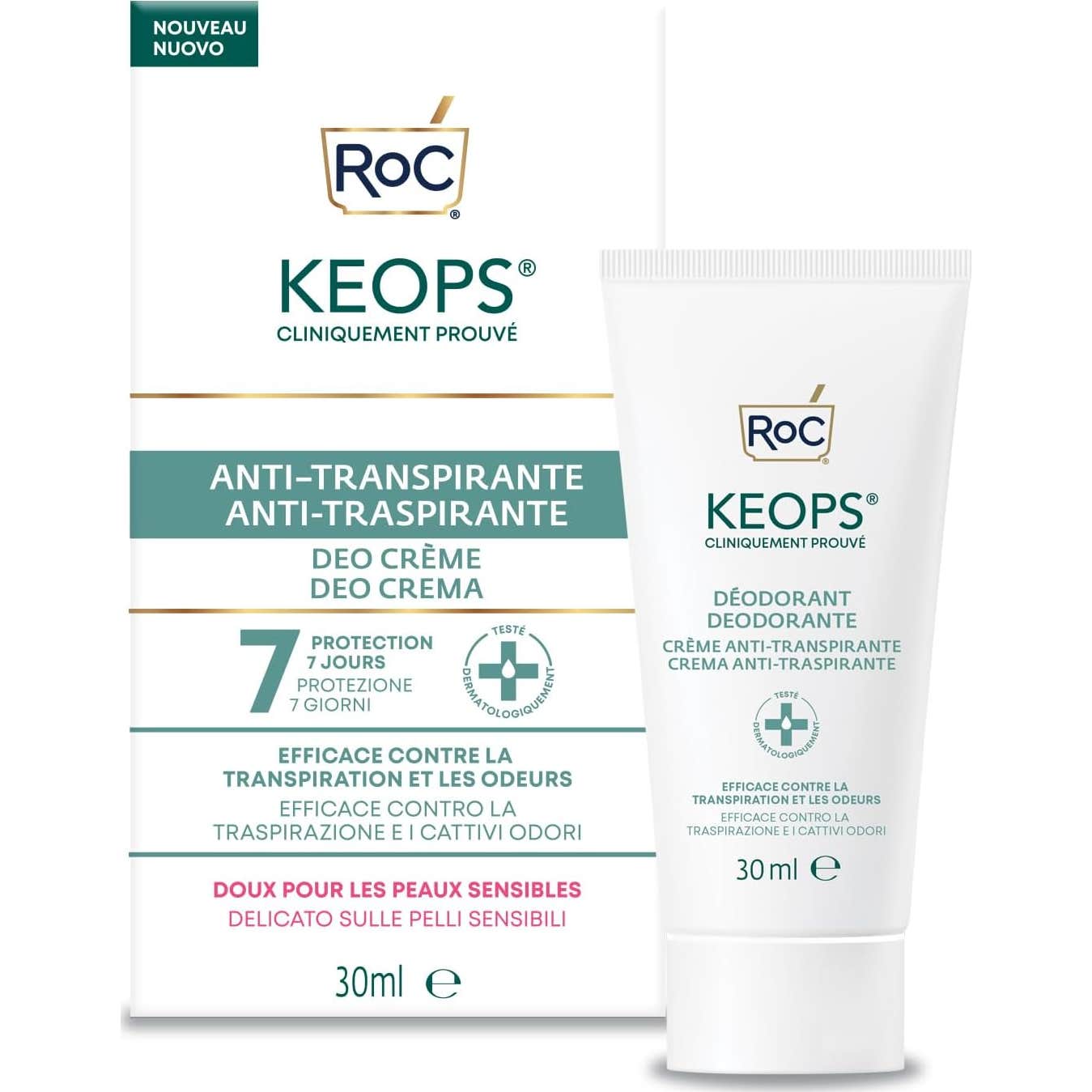 Keops Déodorant Crème Anti-Transpirante 30 ml